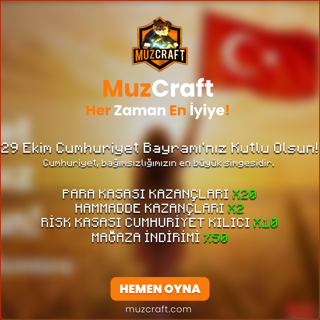MuzCraft'ta 29 Ekim Kutlamaları Başladı!